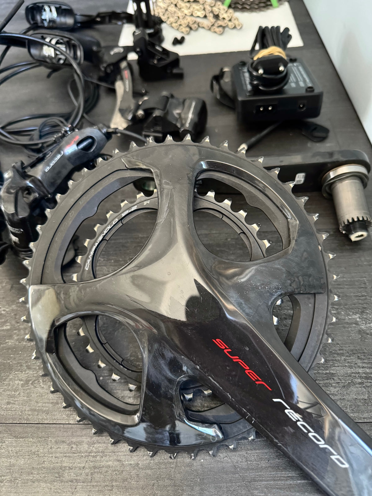 Groupe complet Campagnolo Super Record EPS 12v.
